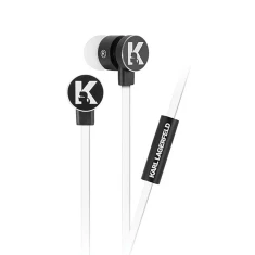 Наушники Karl Lagerfeld Wire Black/White (KLEPWIWH)