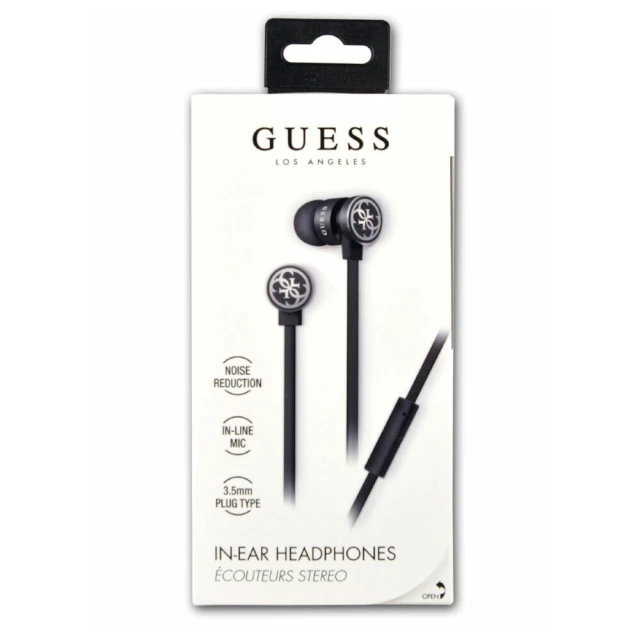 Навушники Guess Wire Black/Silver (GUEPWIBK)