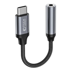 Адаптер Tech-Protect Ultraboost Adapter Type-C to Mini Jack 3.5mm Black (9490713929667)