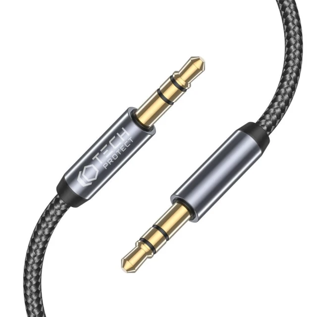 Кабель Tech-Protect Ultraboost Aux Mini Jack 3.5mm 1.5m Black (9490713931547)