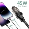 Автомобільний зарядний пристрій Tech-Protect CC42W 2-Port Car Charger PD45W | QC3.0 Black (CC42W)