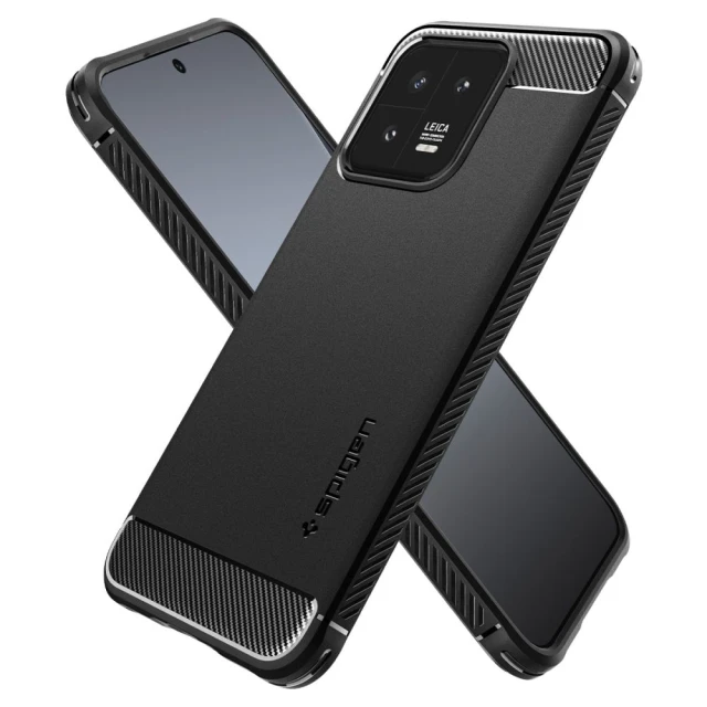 Чохол Spigen Rugged Armor для Xiaomi 13 Matte Black (ACS05323)