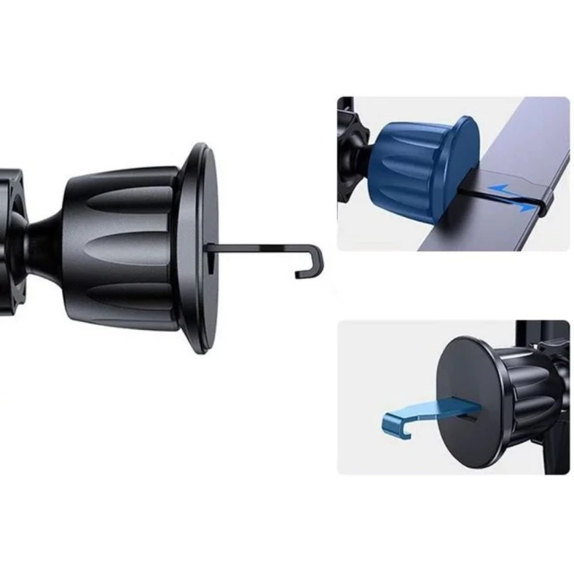 Автотримач Tech-Protect N53 Magnetic Vent Car Mount Black with MagSafe (9490713930854)