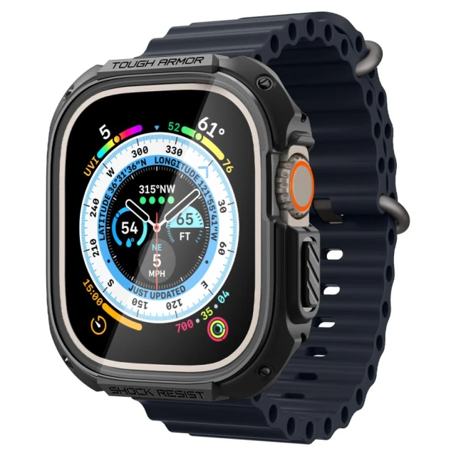 Чохол Spigen Tough Armor для Apple Watch Ultra 49 mm Black (ACS05457)