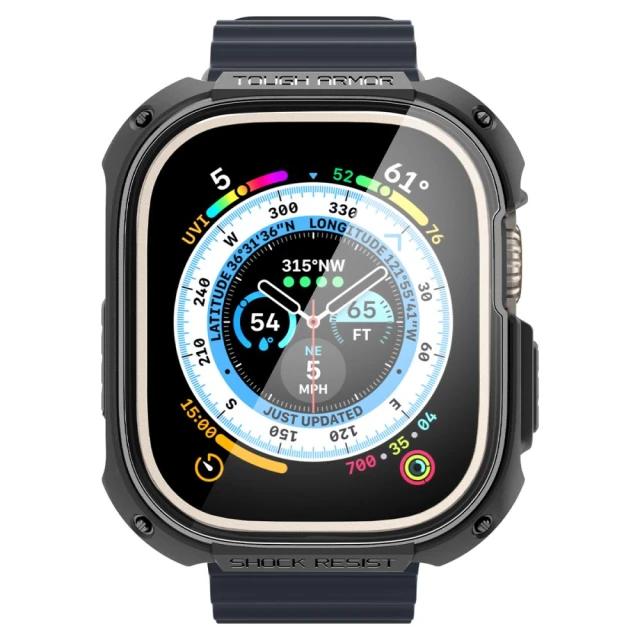 Чохол Spigen Tough Armor для Apple Watch Ultra 49 mm Black (ACS05457)