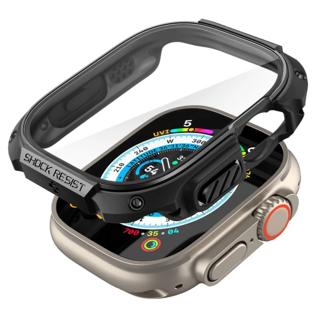 Чохол Spigen Tough Armor для Apple Watch Ultra 49 mm Black (ACS05457)