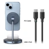 Бездротовий зарядний пристрій Ugreen CD317 FC 2-in-1 20W Black with MagSafe (90668-ugreen)