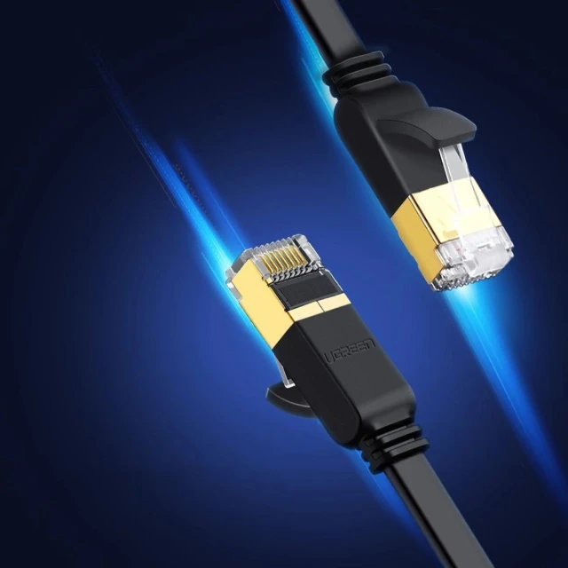 Кабель Ugreen NW106 RJ45 to RJ45 Cat.7 STP 3m Black (11262B)
