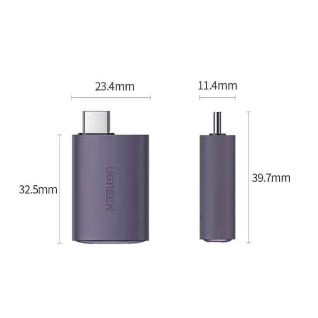 Адаптер Ugreen US320 USB-C to HDMI Grey (70450-ugreen)