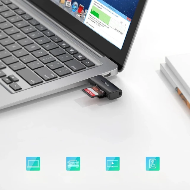 Кардридер Ugreen CM264 USB-A to SD/TF Black (60722-ugreen)