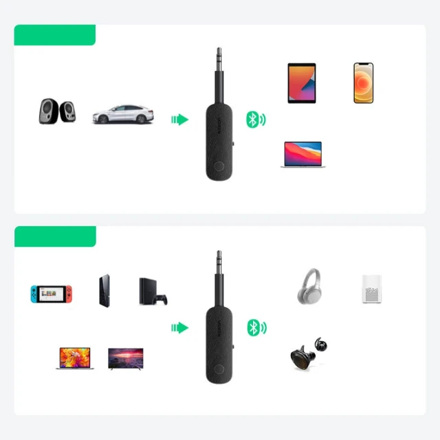 Трансмиттер Ugreen CM403 Bluetooth 5.0 Black (80893B)