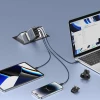 Мережевий зарядний пристрій Ugreen Nexode QC/PD UK | EU | US 65W 2xUSB-C | USB-A Grey (90409)