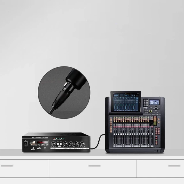 Кабель Ugreen AV130 XLR to XLR 5m Black (20712B)