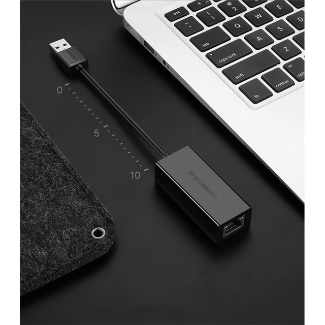 Адаптер Ugreen CR110 USB-A to RJ45 Black (20254B)