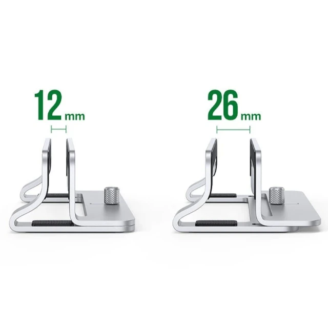 Подставка для ноутбука Ugreen LP258 Aluminum Vertical Silver (20471B)