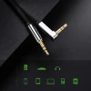Кабель Ugreen AV119 Angled AUX 3.5mm Mini Jack to AUX 3.5mm Mini Jack 1m Black (10597B)