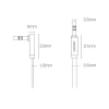 Кабель Ugreen AV119 Angled AUX 3.5mm Mini Jack to AUX 3.5mm Mini Jack 1m Black (10597B)