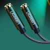 Адаптер Ugreen AV123 AUX 3.5mm Mini Jack to 2xAUX 3.5mm Mini Jack 0.2m Grey (10532B-ugreen)
