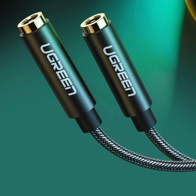 Адаптер Ugreen AV123 AUX 3.5mm Mini Jack to 2xAUX 3.5mm Mini Jack 0.2m Grey (10532B-ugreen)