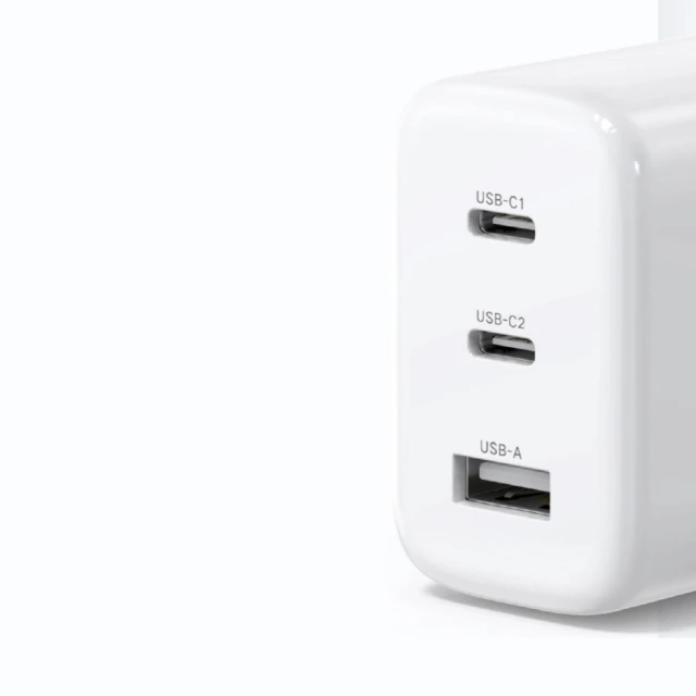 Мережевий зарядний пристрій Ugreen CD275 FC/QC/PD 65W 2xUSB-C | USB-A White (90496B)