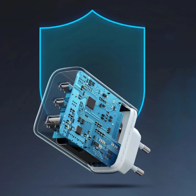 Мережевий зарядний пристрій Ugreen CD275 FC/QC/PD 65W 2xUSB-C | USB-A White (90496B)