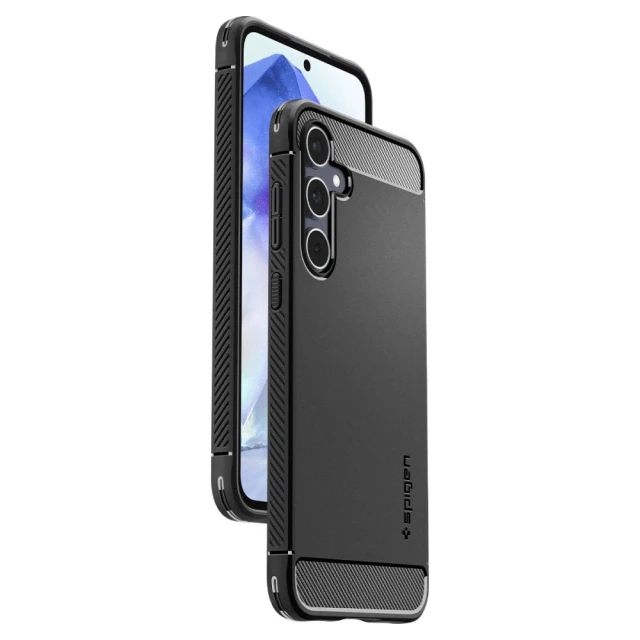 Чохол Spigen Rugged Armor для Samsung Galaxy A55 5G (A556) Black Matte (ACS07500)