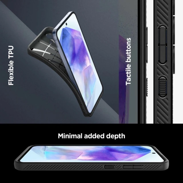 Чохол Spigen Liquid Air для Samsung Galaxy A55 5G (A556) Matte Black (ACS07526)