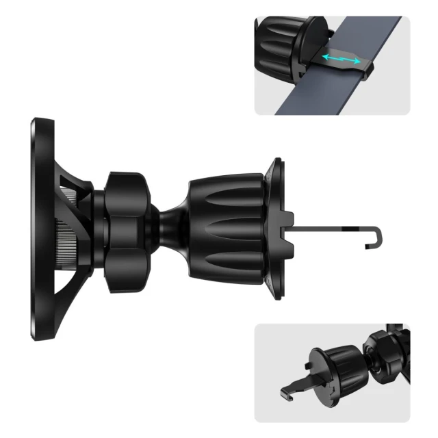 Автотримач Tech-Protect N54 Magnetic Vent Black with MagSafe (9490713932230)