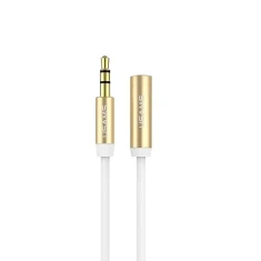 Кабель-перехідник Usams US-SJ055 Earphone Extension Line AUX 3.5 mm 1m White (EYCX102)