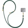 Універсальний шнурок 3mk EasyClip Dark Green with Gold Metal (5903108568623)