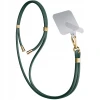 Універсальний шнурок 3mk EasyClip Dark Green with Gold Metal (5903108568623)