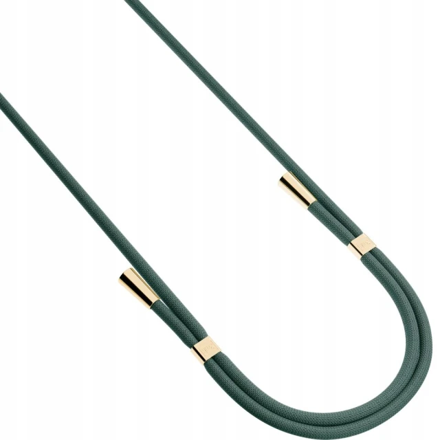 Універсальний шнурок 3mk EasyClip Dark Green with Gold Metal (5903108568623)