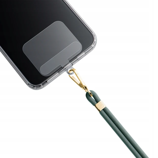 Універсальний шнурок 3mk EasyClip Dark Green with Gold Metal (5903108568623)