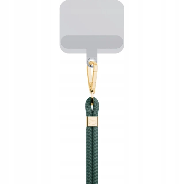 Універсальний шнурок 3mk EasyClip Dark Green with Gold Metal (5903108568623)