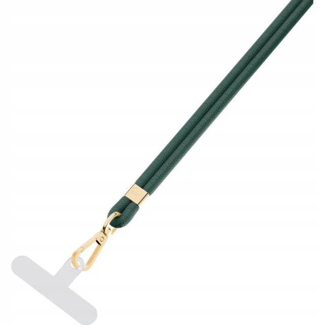 Універсальний шнурок 3mk EasyClip Dark Green with Gold Metal (5903108568623)