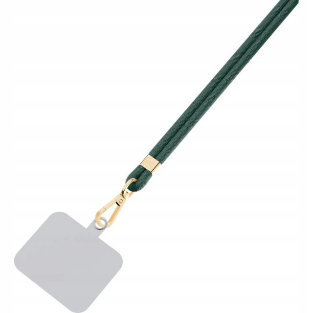 Універсальний шнурок 3mk EasyClip Dark Green with Gold Metal (5903108568623)