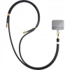 Універсальний шнурок 3mk EasyClip Black with Gold Metal (5903108568593)