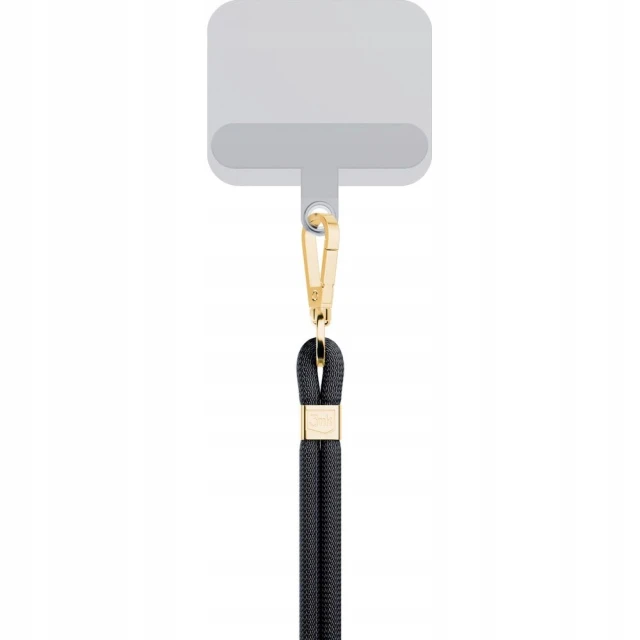 Універсальний шнурок 3mk EasyClip Black with Gold Metal (5903108568593)