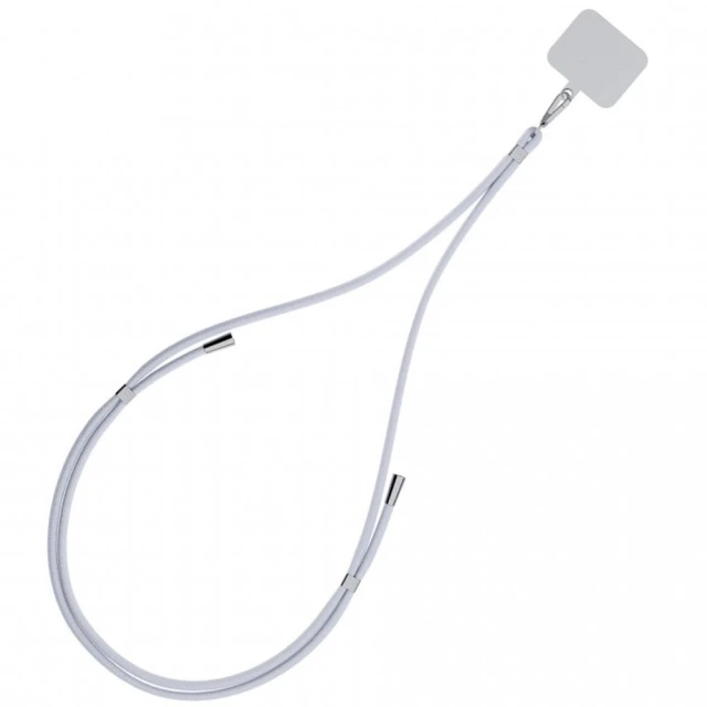 Універсальний шнурок 3mk EasyClip Grey with Silver Metal (5903108568647)