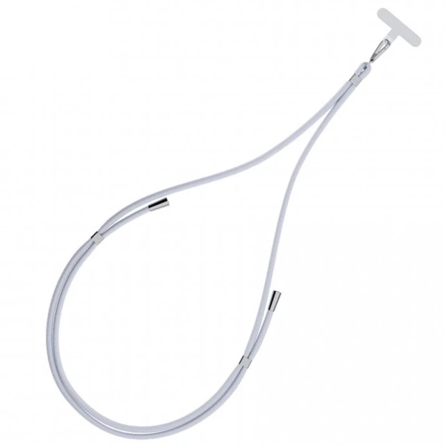 Універсальний шнурок 3mk EasyClip Grey with Silver Metal (5903108568647)