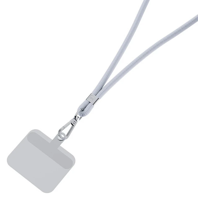 Універсальний шнурок 3mk EasyClip Grey with Silver Metal (5903108568647)