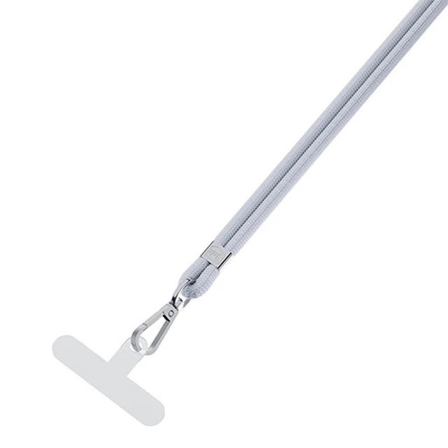 Універсальний шнурок 3mk EasyClip Grey with Silver Metal (5903108568647)
