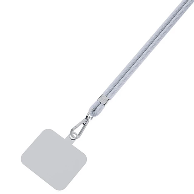 Універсальний шнурок 3mk EasyClip Grey with Silver Metal (5903108568647)