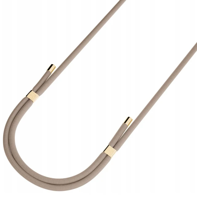 Універсальний шнурок 3mk EasyClip Elite Taupe with Gold Metal (5903108572606)