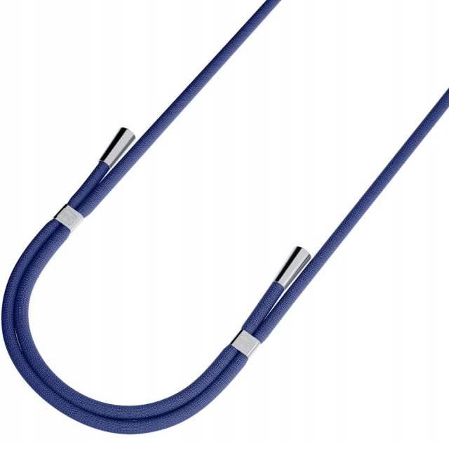 Універсальний шнурок 3mk EasyClip Dark Blue with Silver Metal (5903108568616)