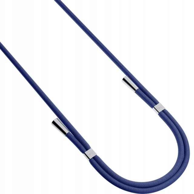 Універсальний шнурок 3mk EasyClip Dark Blue with Silver Metal (5903108568616)