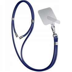 Універсальний шнурок 3mk EasyClip Dark Blue with Silver Metal (5903108568616)