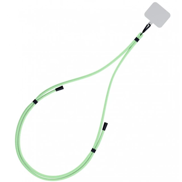 Універсальний шнурок 3mk EasyClip Green with Black Metal (5903108568630)