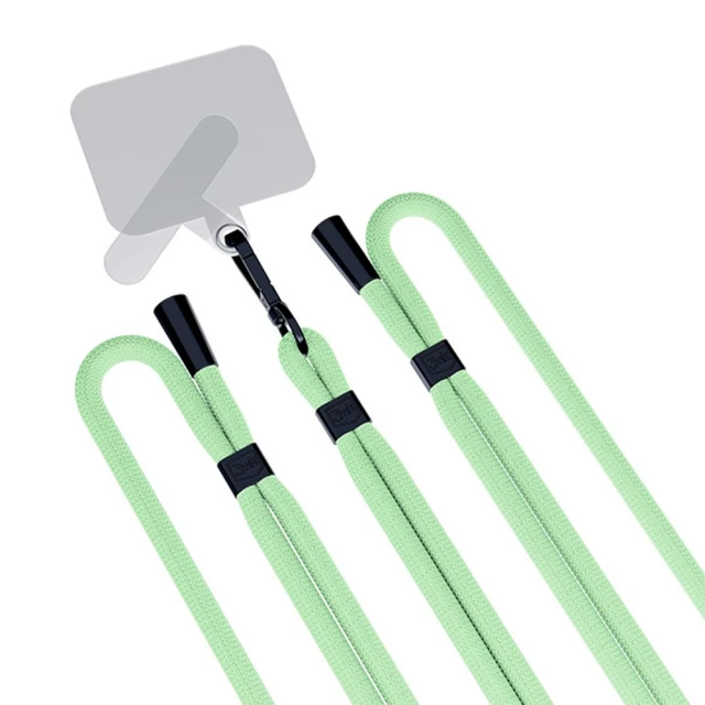 Універсальний шнурок 3mk EasyClip Green with Black Metal (5903108568630)