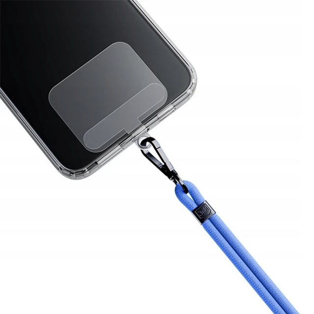 Універсальний шнурок 3mk EasyClip Blue with Black Metal (5903108568609)
